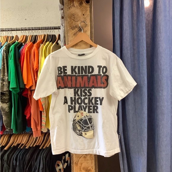 Vintage Other - Vintage 1994 Hockey Graphic White T-shirt